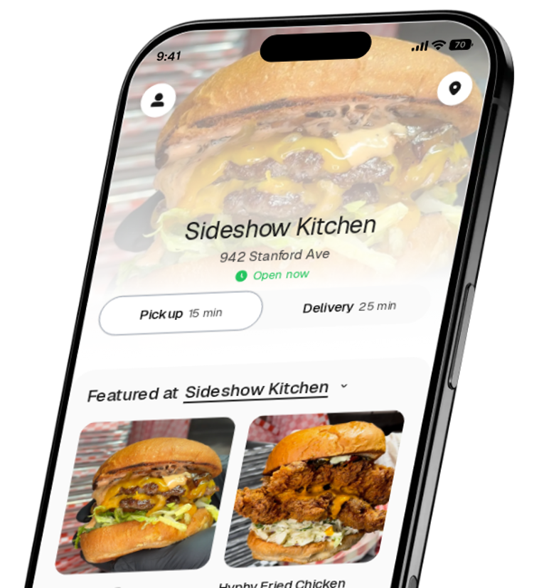 Sideshow Kitchen app preview
