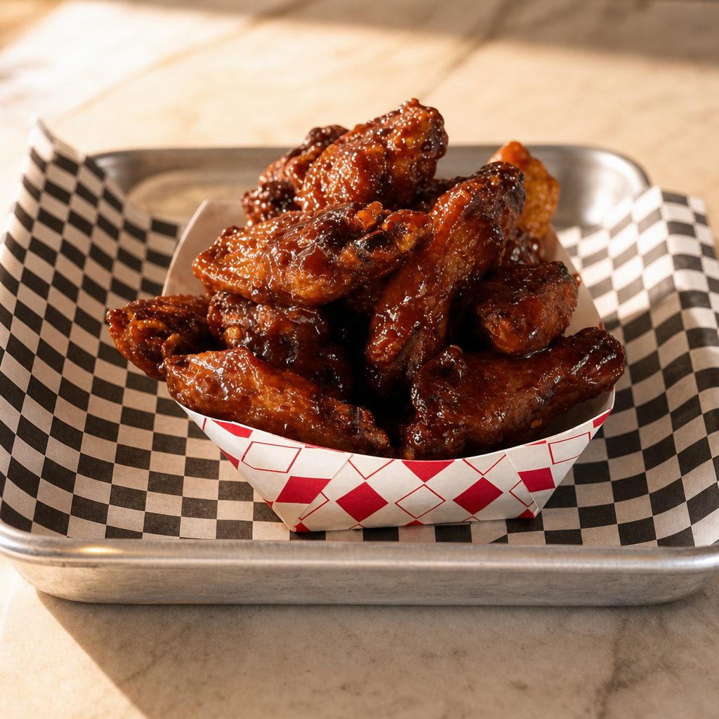 Lemon Pepper BBQ Wings (Half Dozen).