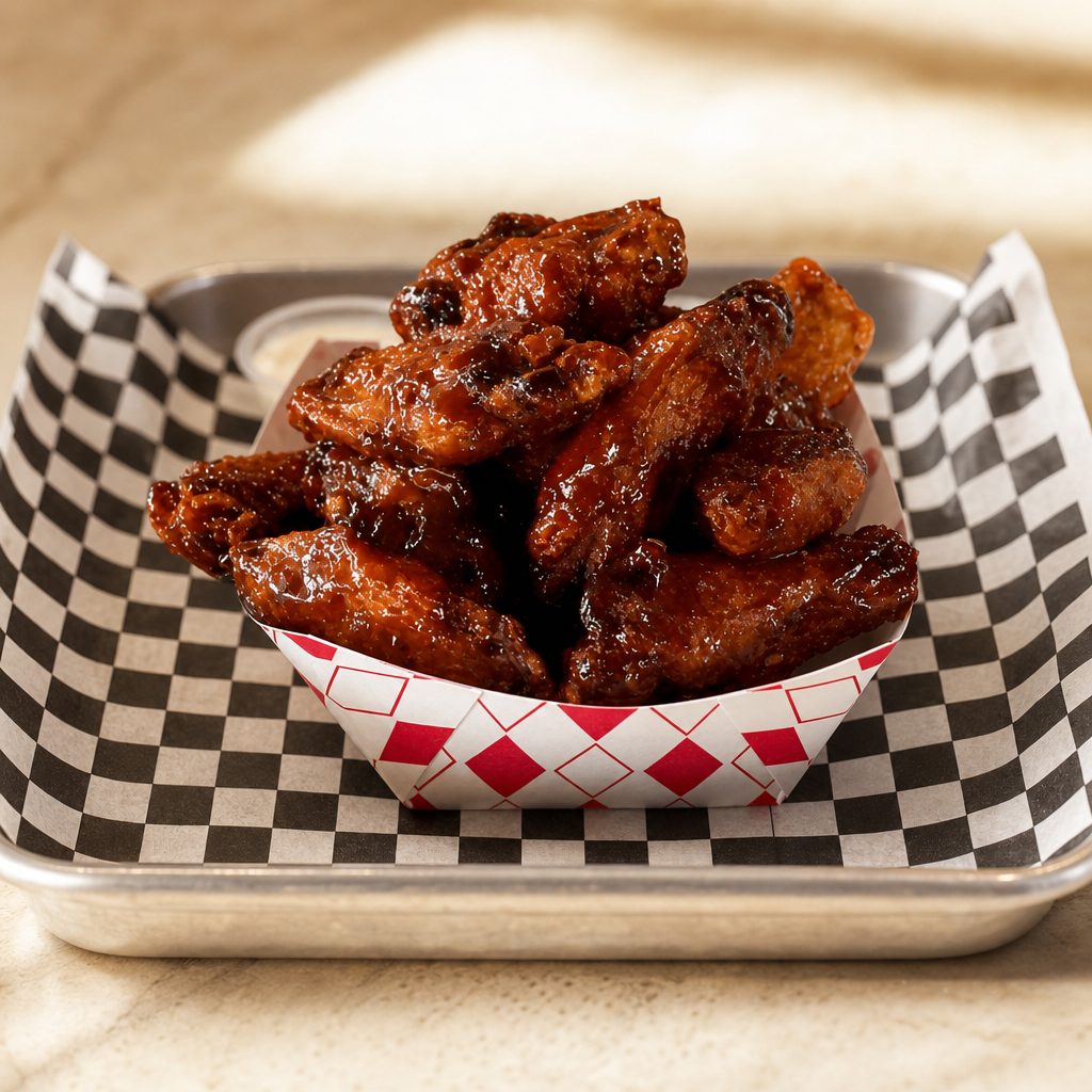 Lemon Pepper BBQ Wings (Dozen).