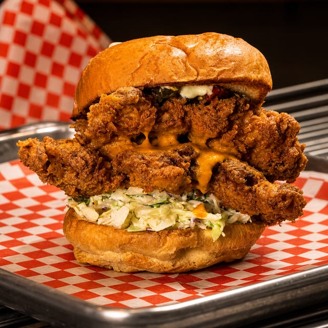 Fried Chicken Burger.